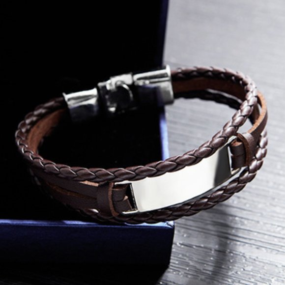 men PU Bracelet - Picture 3 of 4